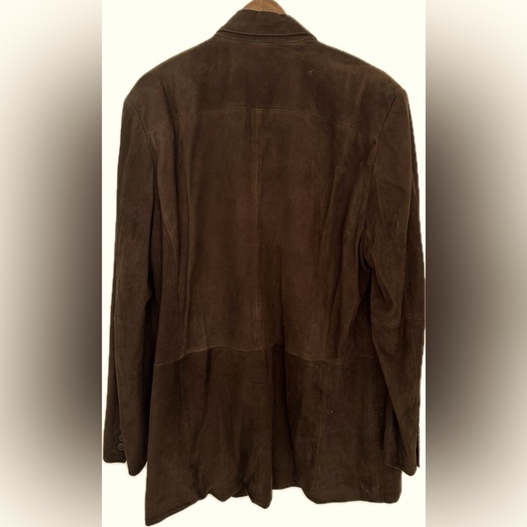 Grant Thomas Mens Suede Coat Large - Picture 2 of 4